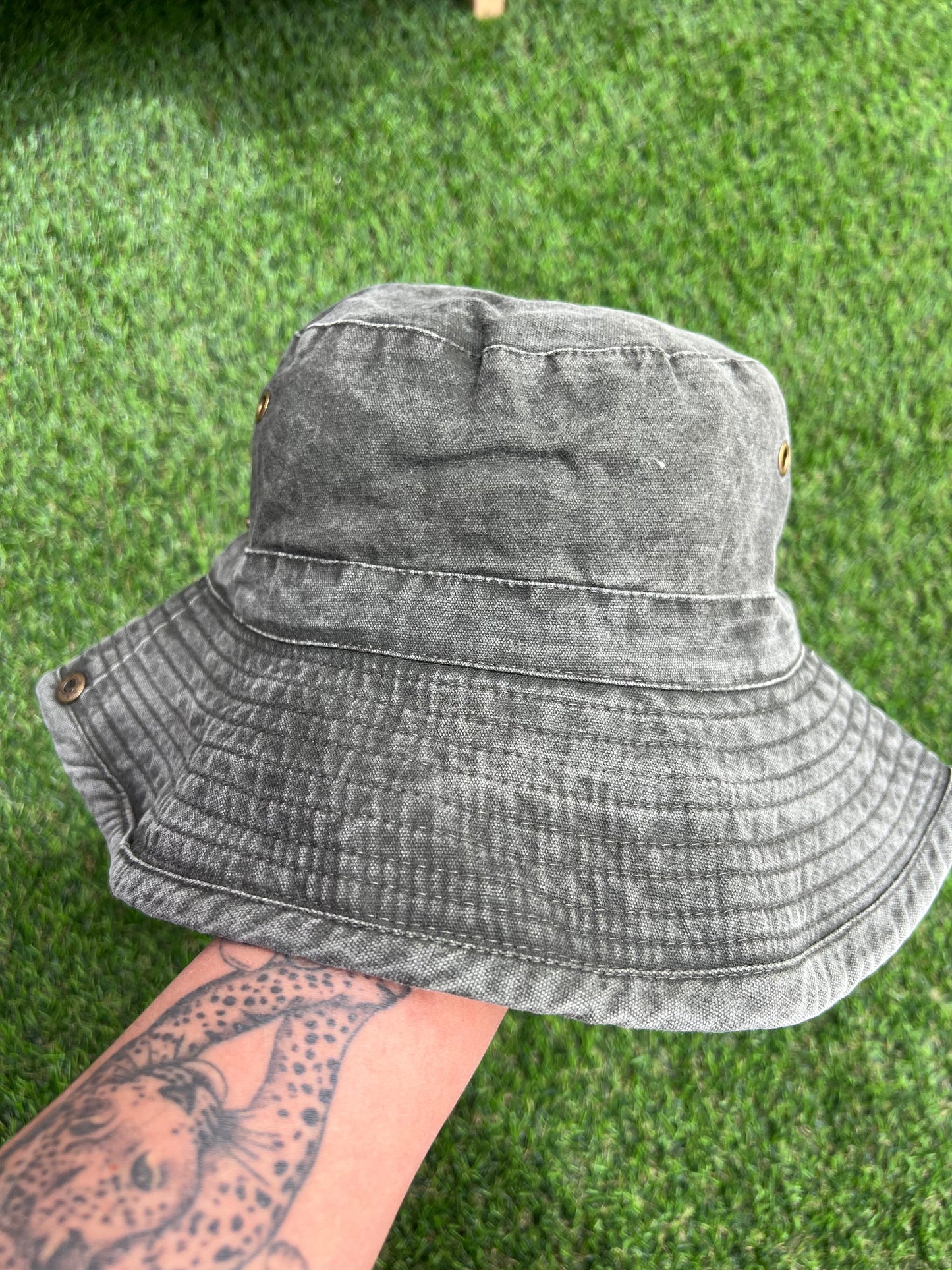 Bucket Hat - Acidwash Verde
